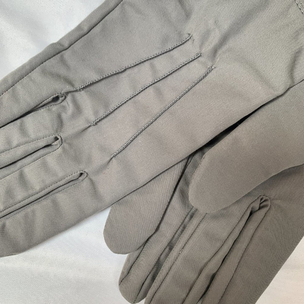 Gucci Washed Gabardine Long Button Gloves in Gray - Picture 7 of 9